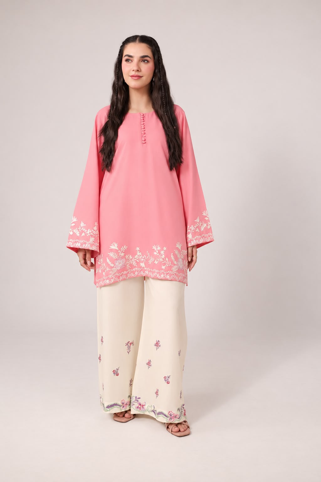 2PC Embroidered Pret - 1276