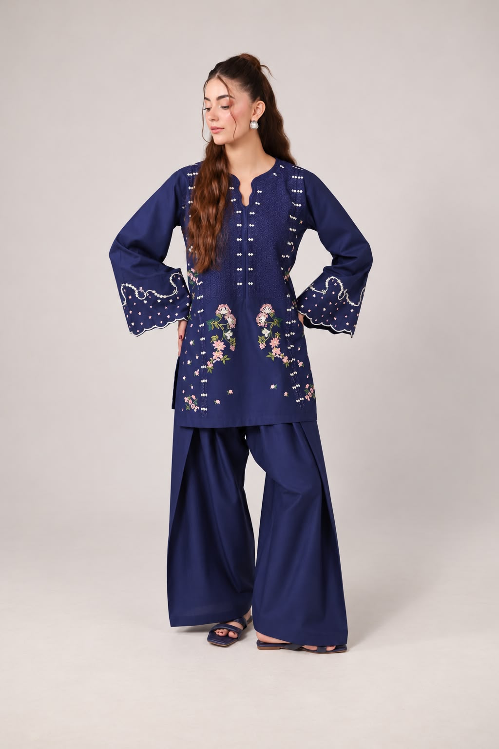 2PC Embroidered Pret - 1370