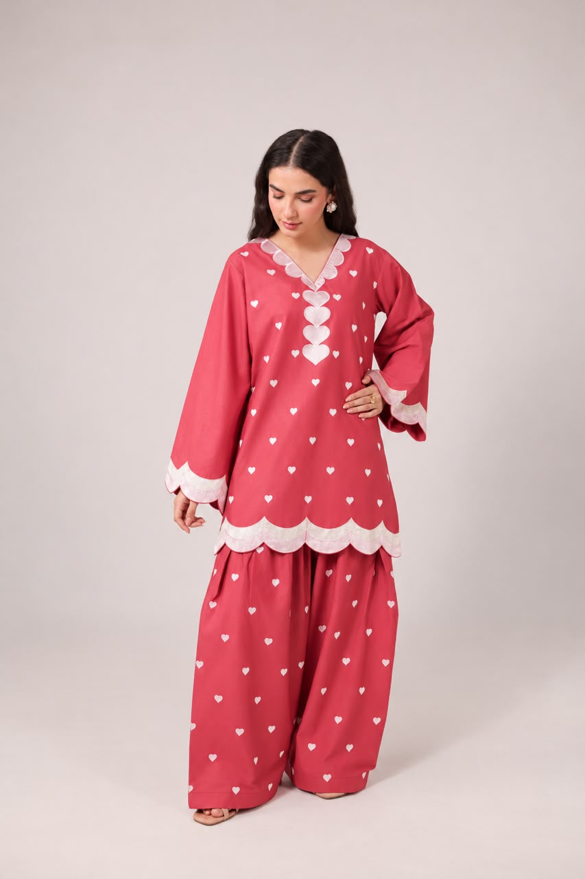 2PC Embroidered Pret - 1381