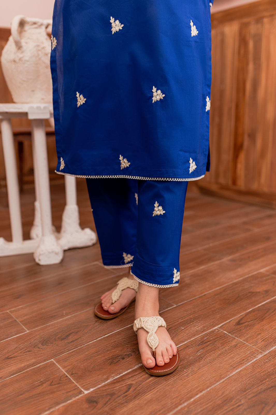 2PC Embroidered Dress- ENB13