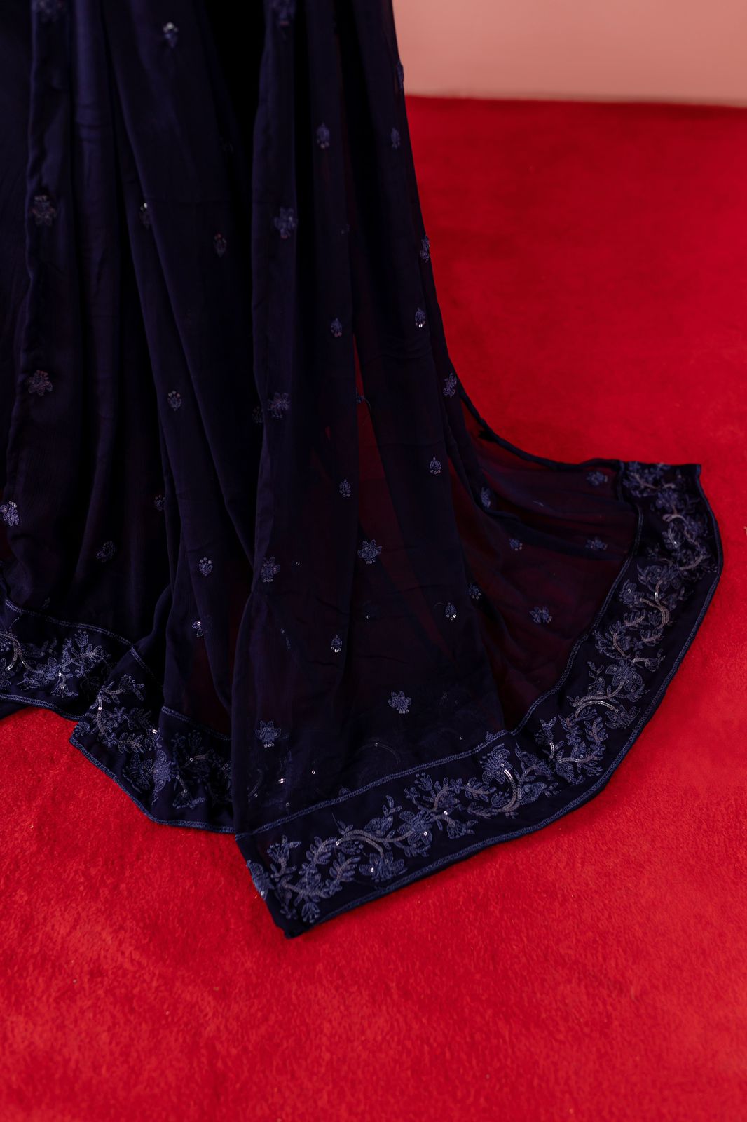 Embroidered Chiffon Dress - NB02