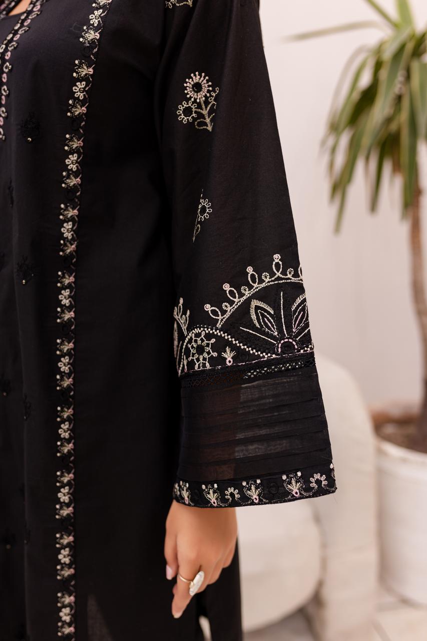 2PC Summer Embroidered Dress-1004
