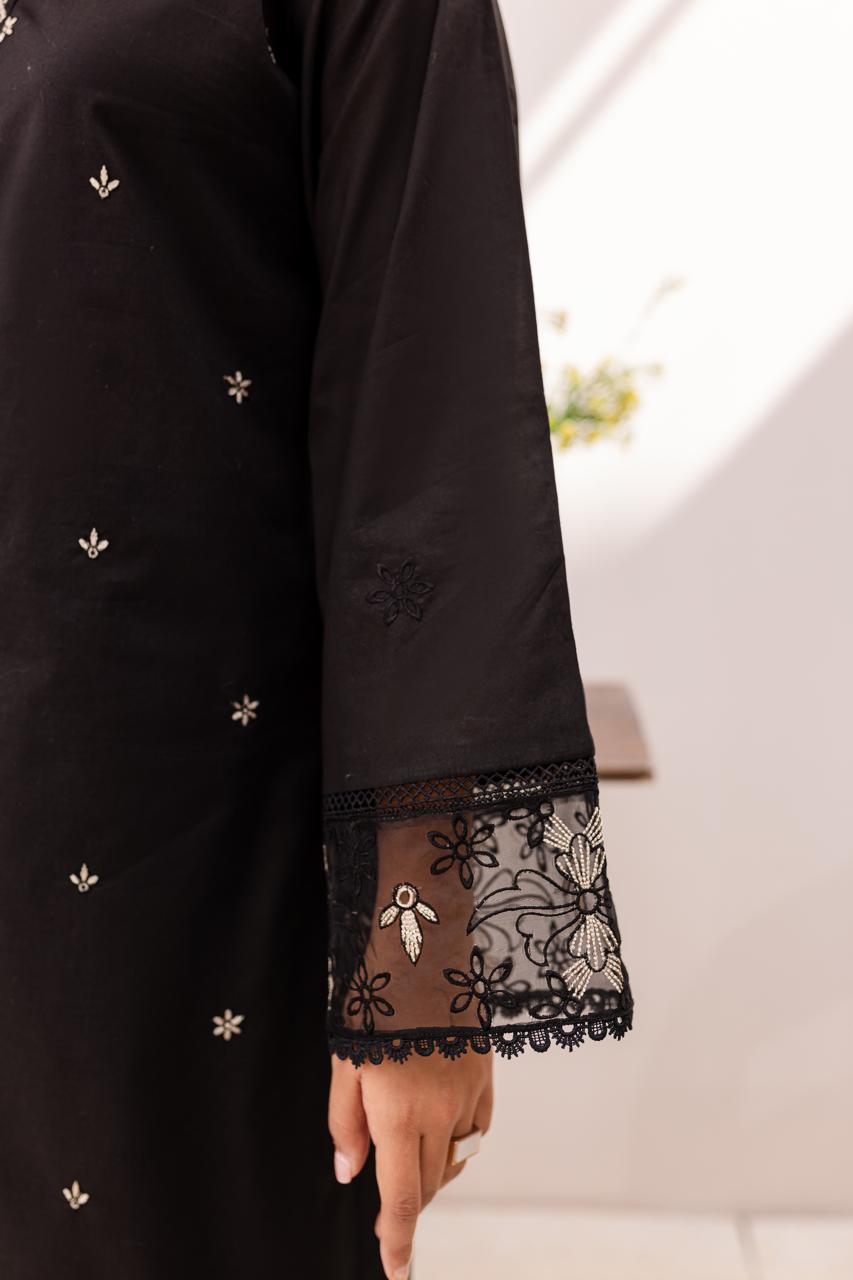2PC Embroidered Dress- 1012