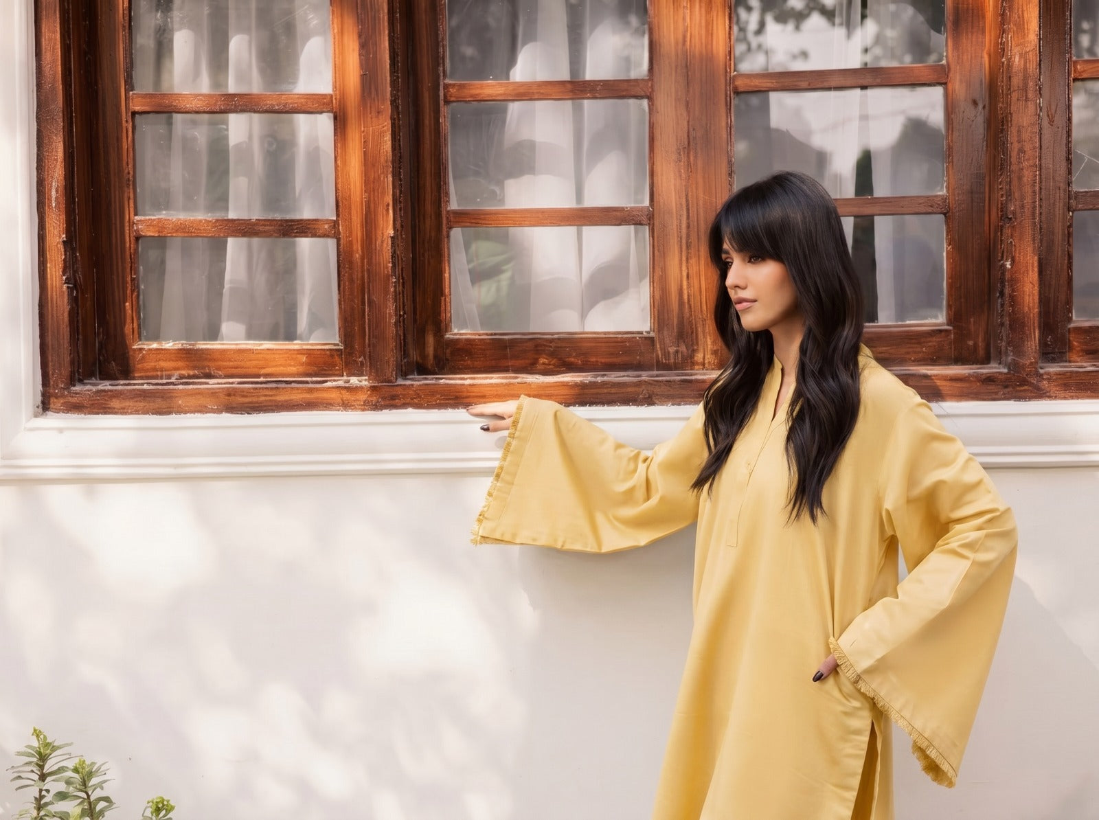 2 PC Lawn Solid FSK 03 – Butter Yellow