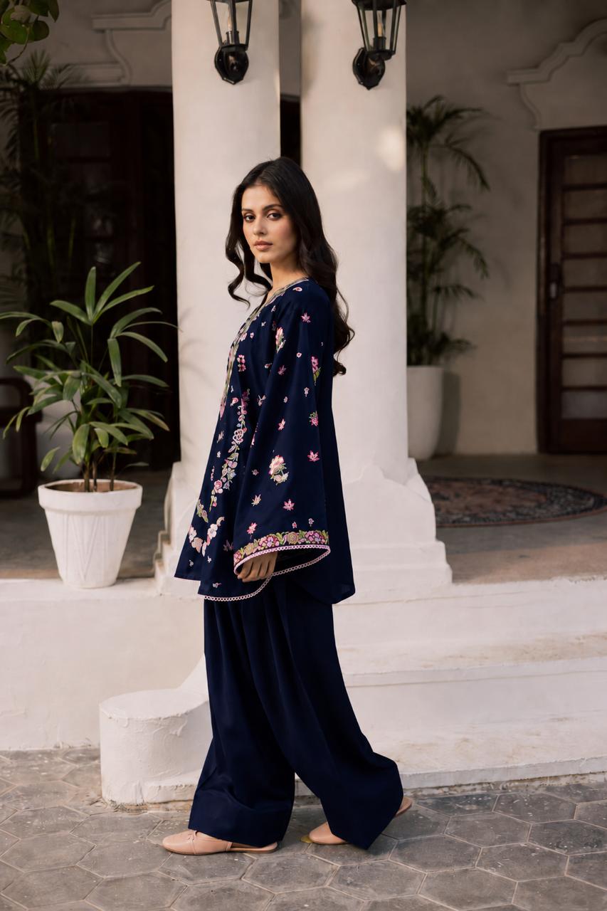 2PC Summer Embroidered Dress - 1355