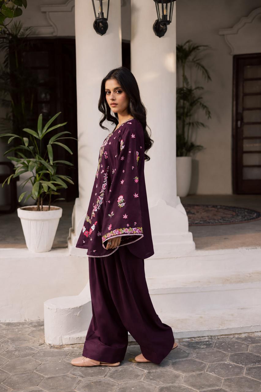 2PC Summer Embroidered Dress - 1357