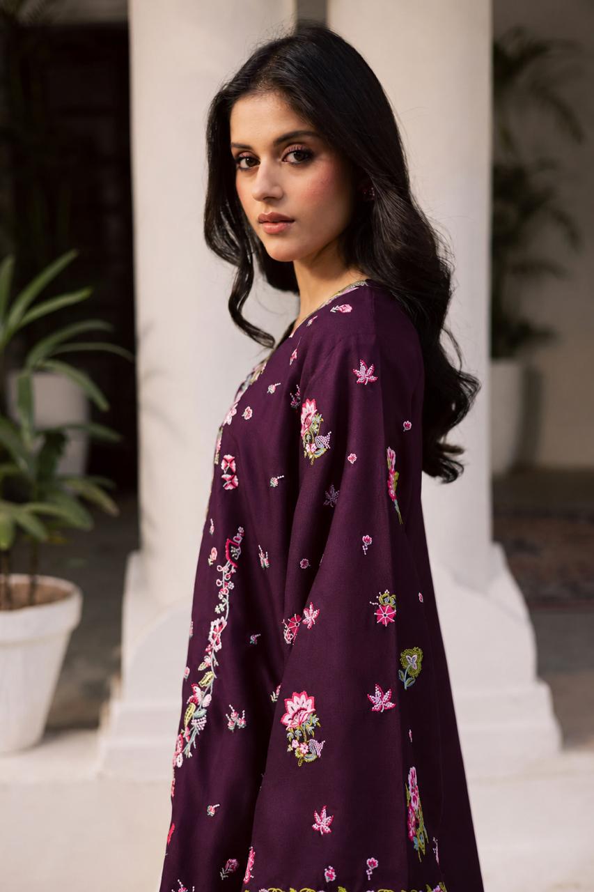 2PC Summer Embroidered Dress - 1357