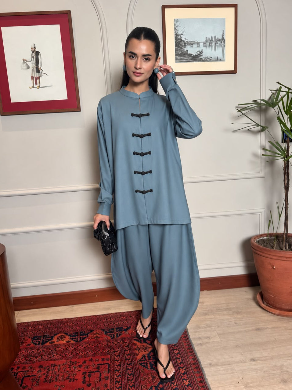 Mandarin Set - Sand Grey