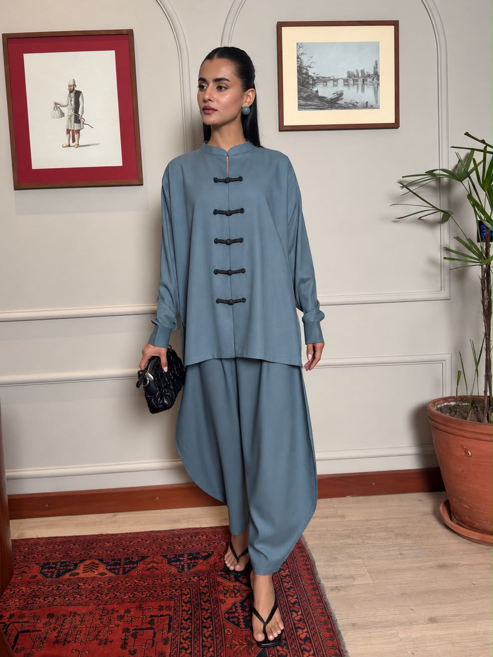 Mandarin Set - Sand Grey