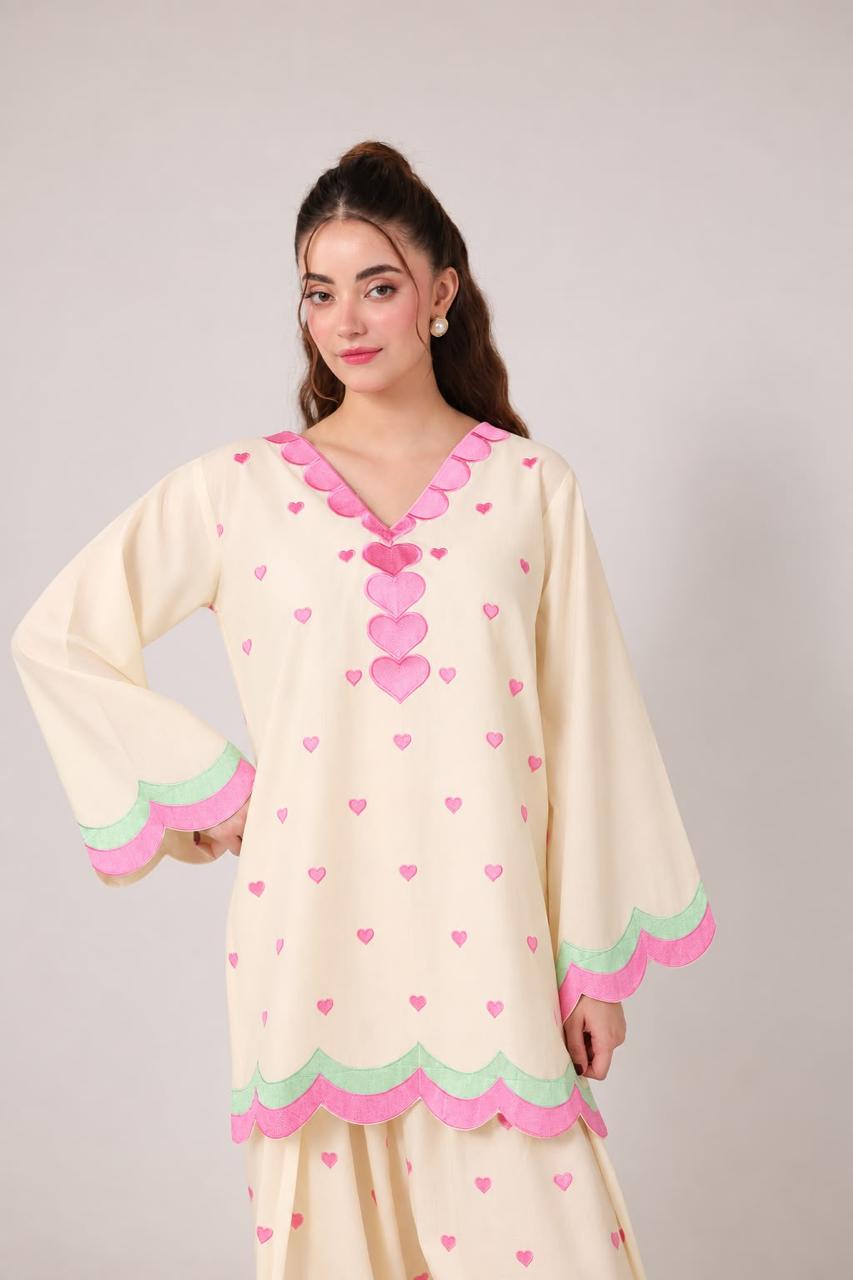 2PC Embroidered Pret - 1375