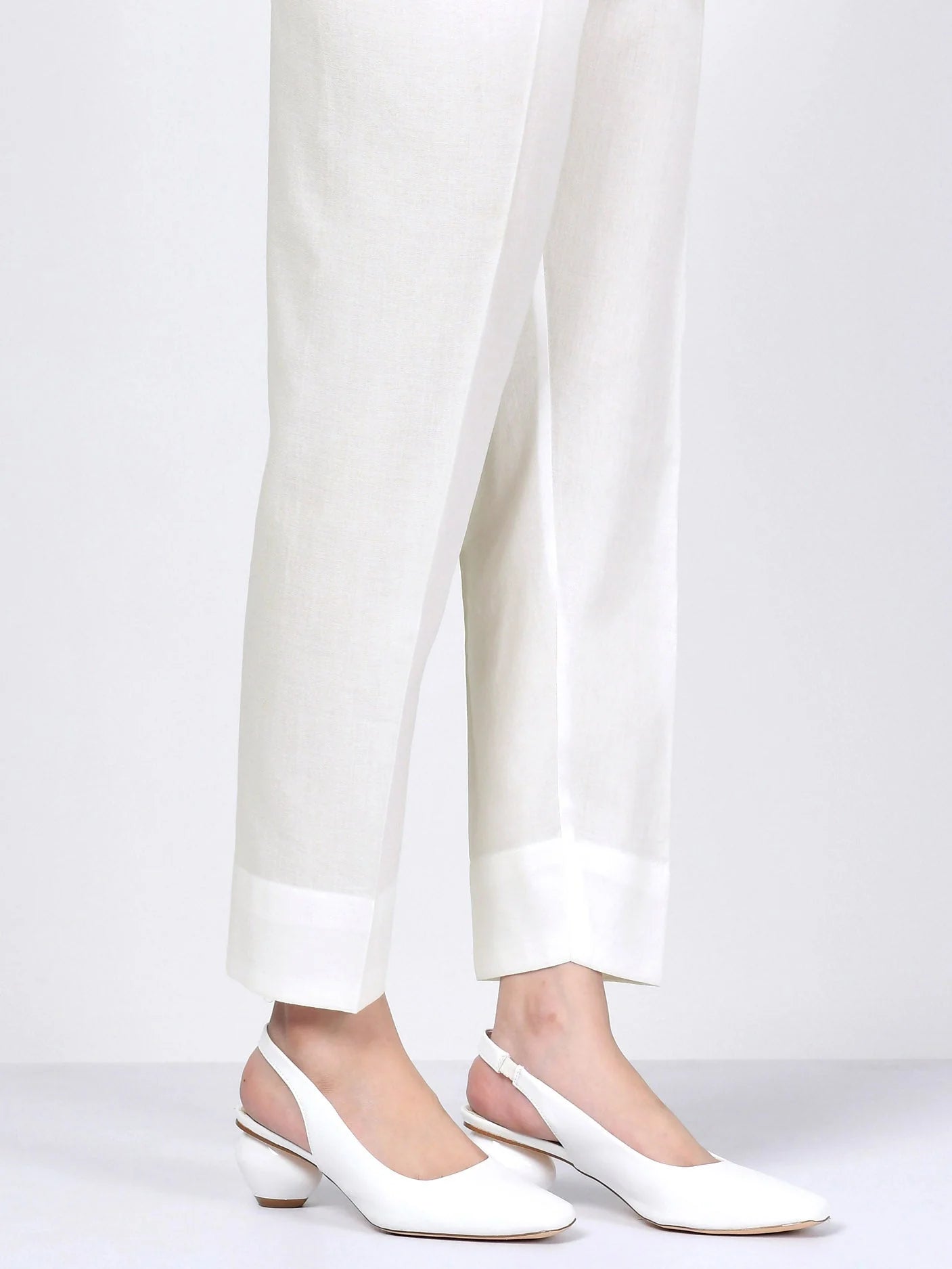 Basic White Cambric Trouser