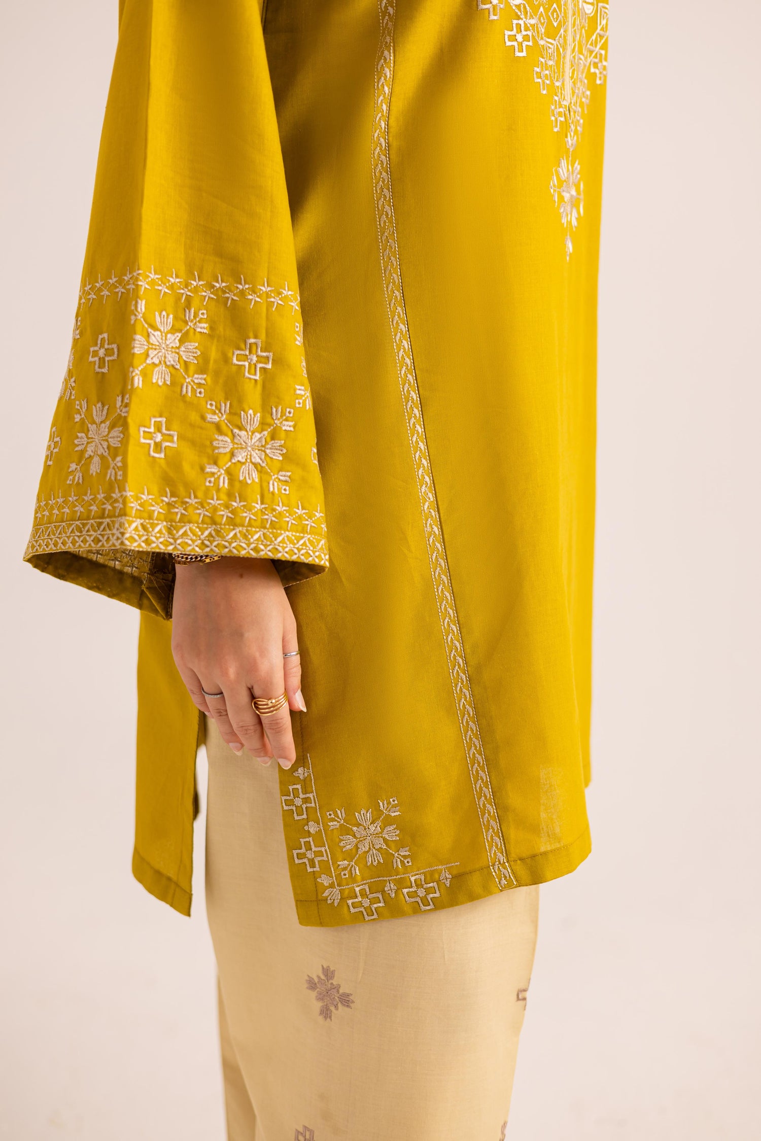 2PC Embroidered Dress - 1133