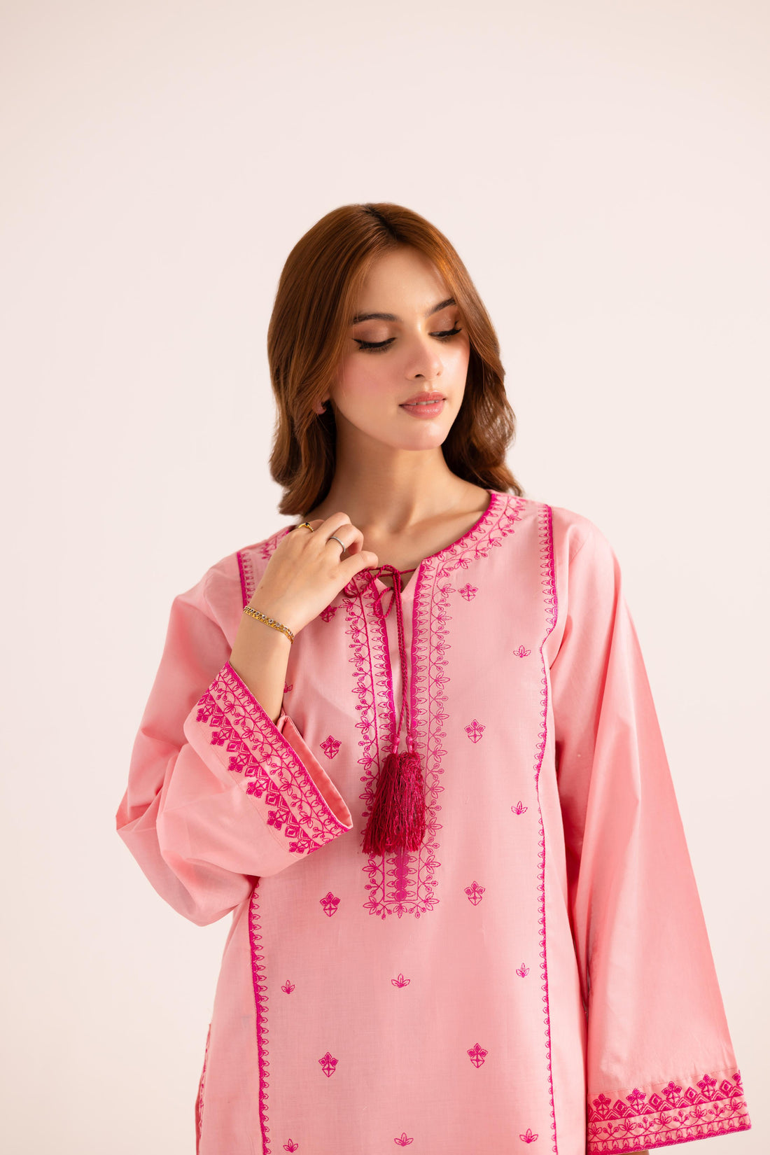 2PC Summer Embroidered Dress - 1127