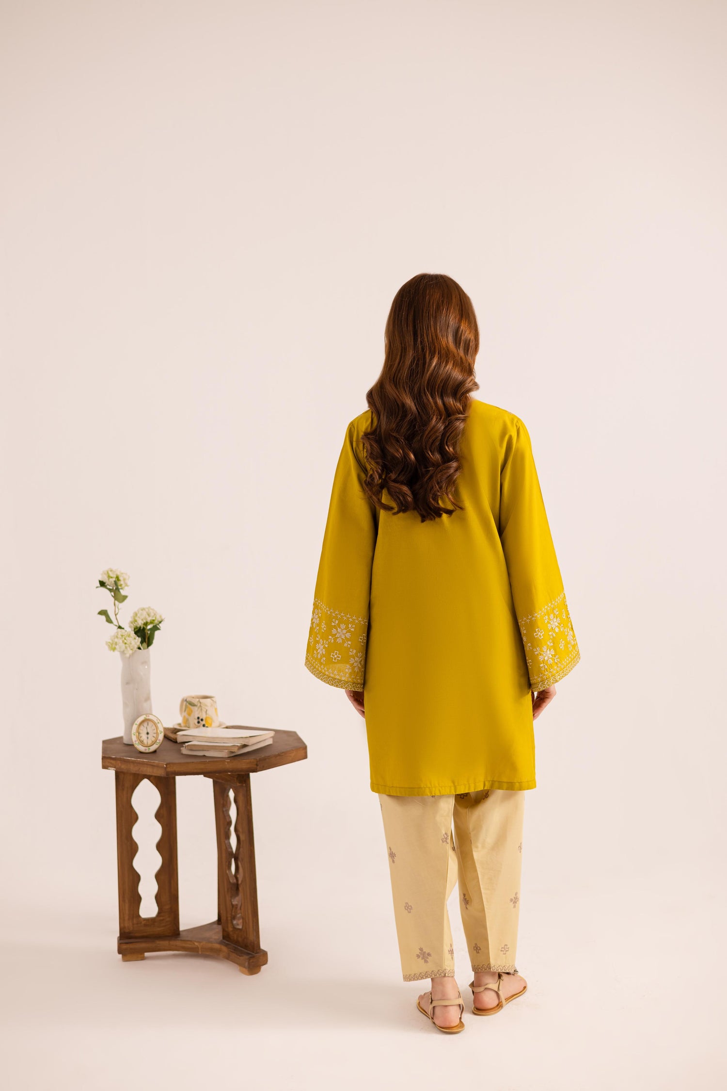 2PC Embroidered Dress - 1133