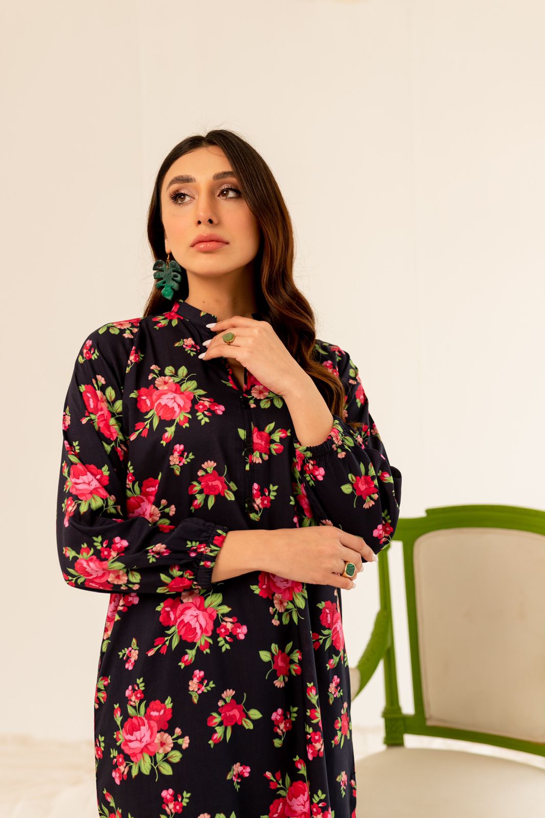 Printed 2PC Dress- PR1
