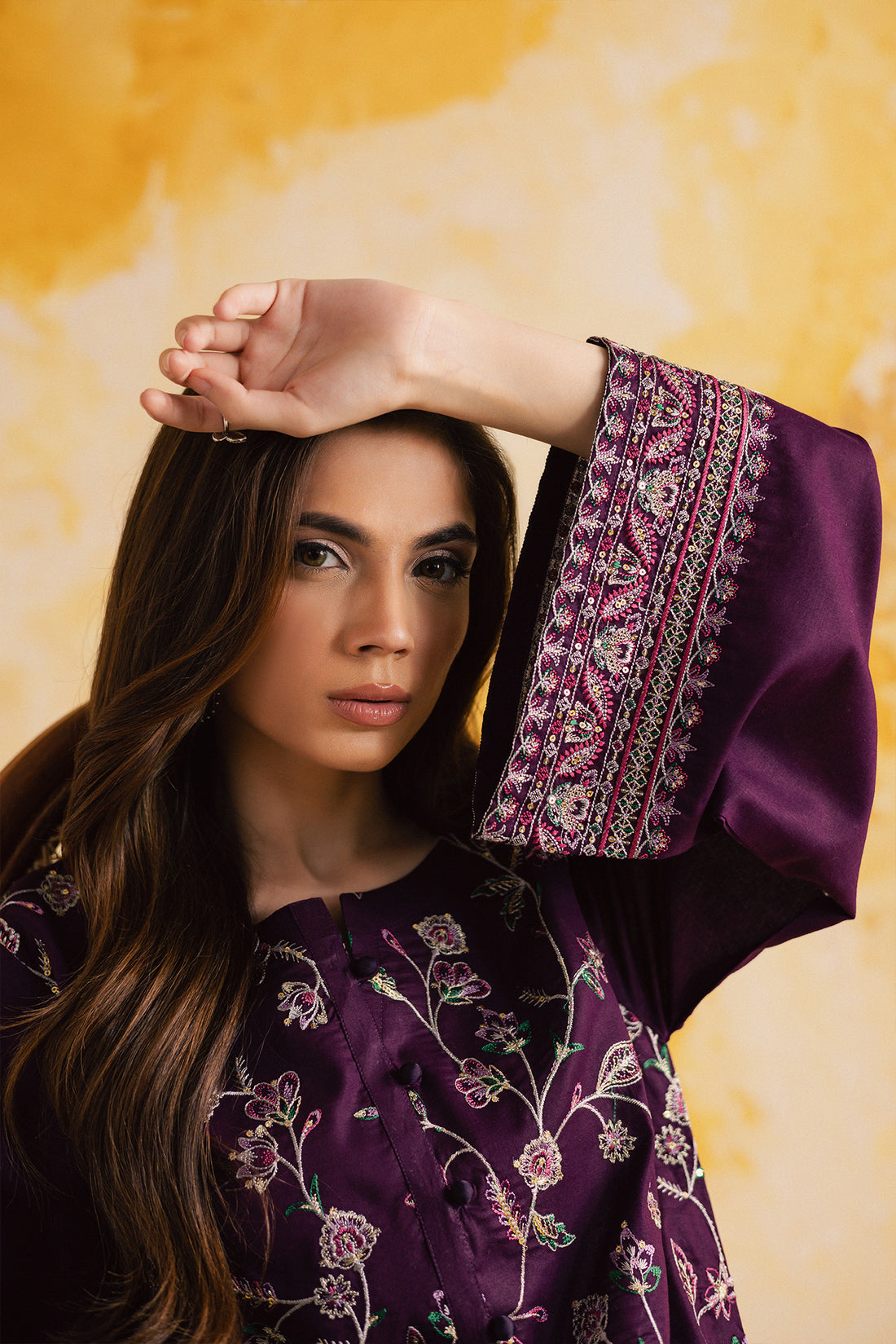 2PC Summer Luxury Embroidered Dress - 1113