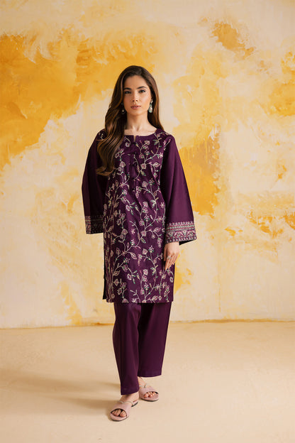 2PC LUXURY EMBROIDERED DRESS - 1113