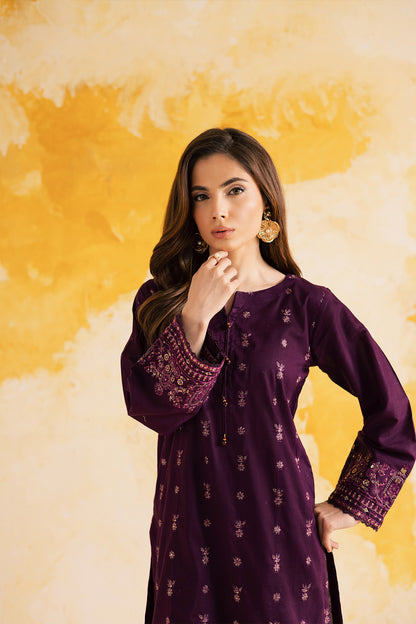 2PC LUXURY EMBROIDERED DRESS - 1099