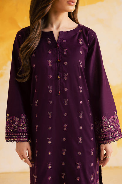 2PC LUXURY EMBROIDERED DRESS - 1099