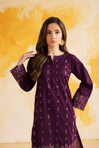 2PC LUXURY EMBROIDERED DRESS - 1099