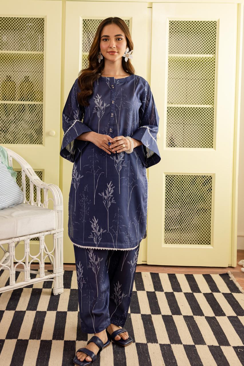 Unstitched 2PC Lawn - PRT056