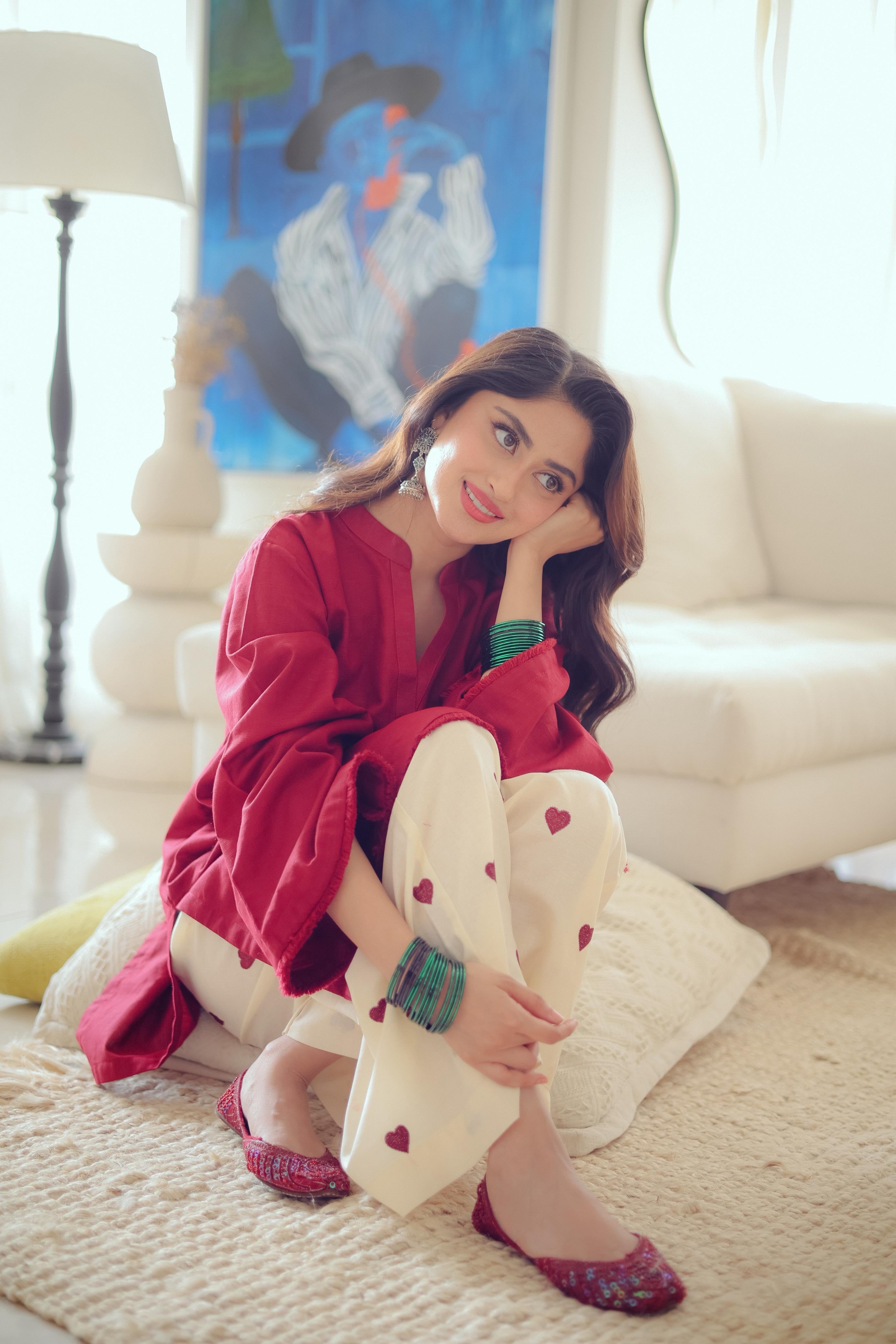 2PC Embroidered Khaddar MSK 05 – Maroon