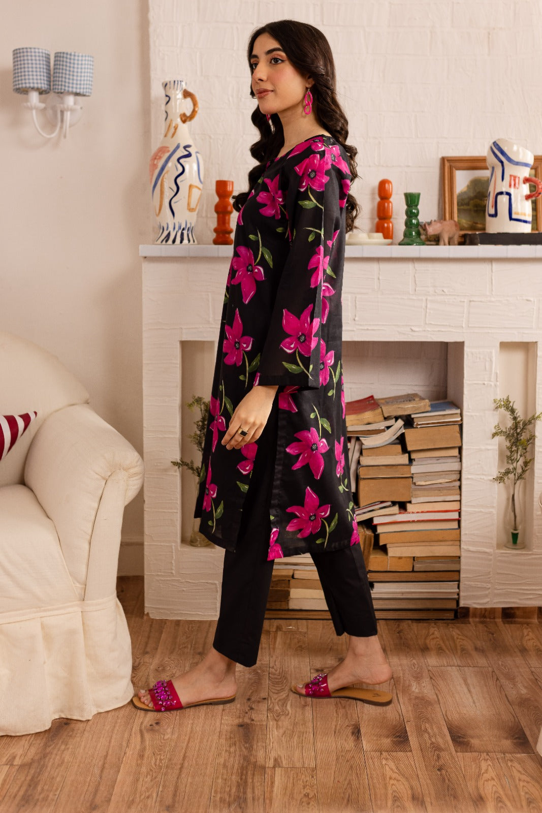 1PC Printed Kurta - PK28