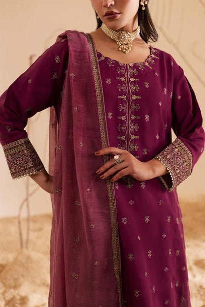 3PC Luxury Embroidered Dress- RSP12