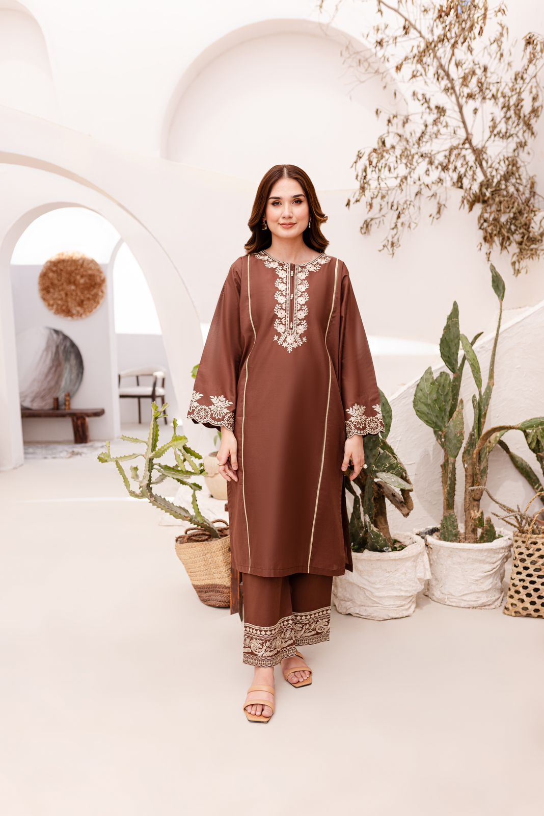 Lawn 2PC Embroidered Dress-1049