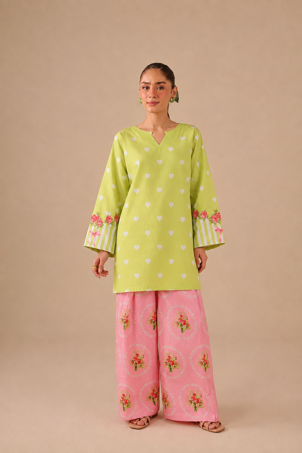 2PC Summer Lawn Dress - 44279