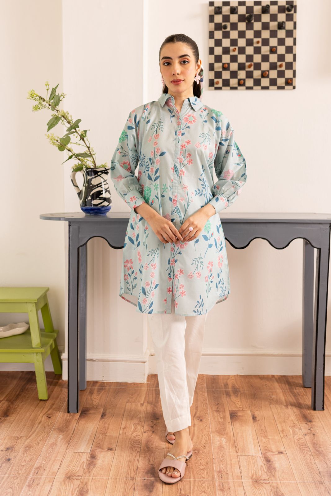 1PC Printed Kurta - PK48