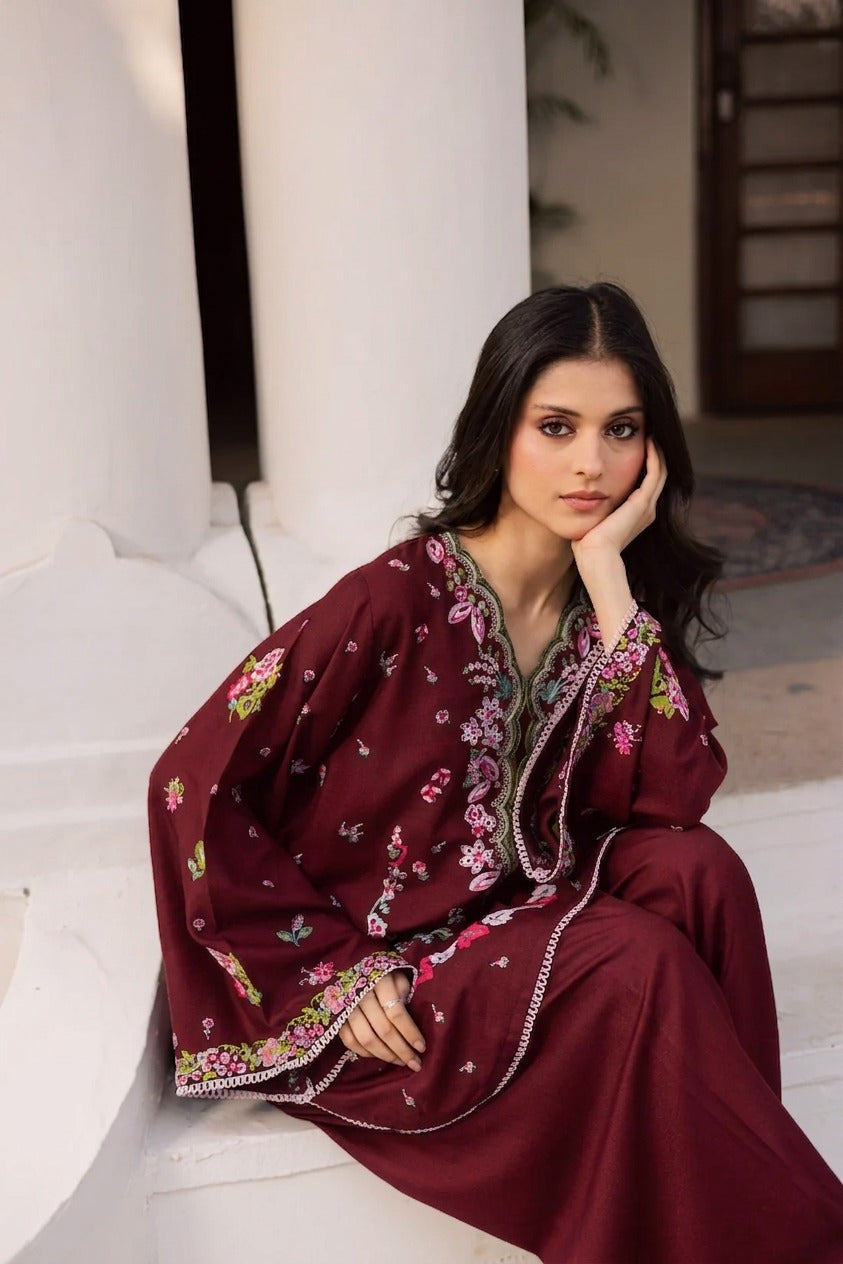 2PC Summer Embroidered Dress - 1213