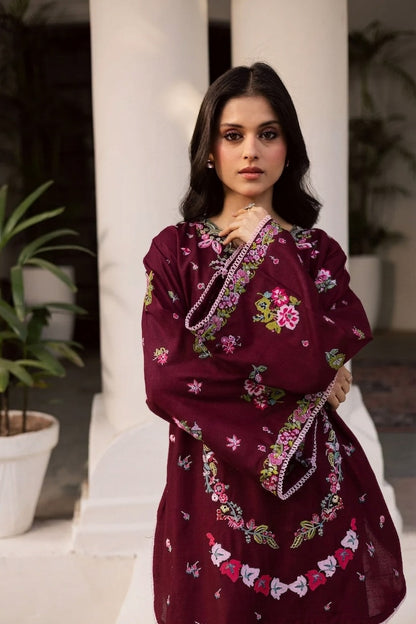 2PC Summer Embroidered Dress - 1213
