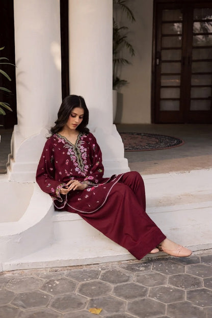2PC Summer Embroidered Dress - 1213