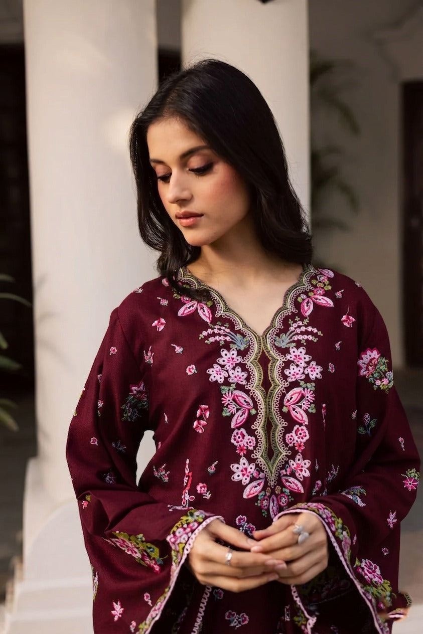 2PC Summer Embroidered Dress - 1213