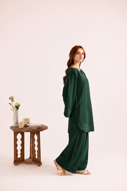 2PC Summer Embroidered Dress - 1211