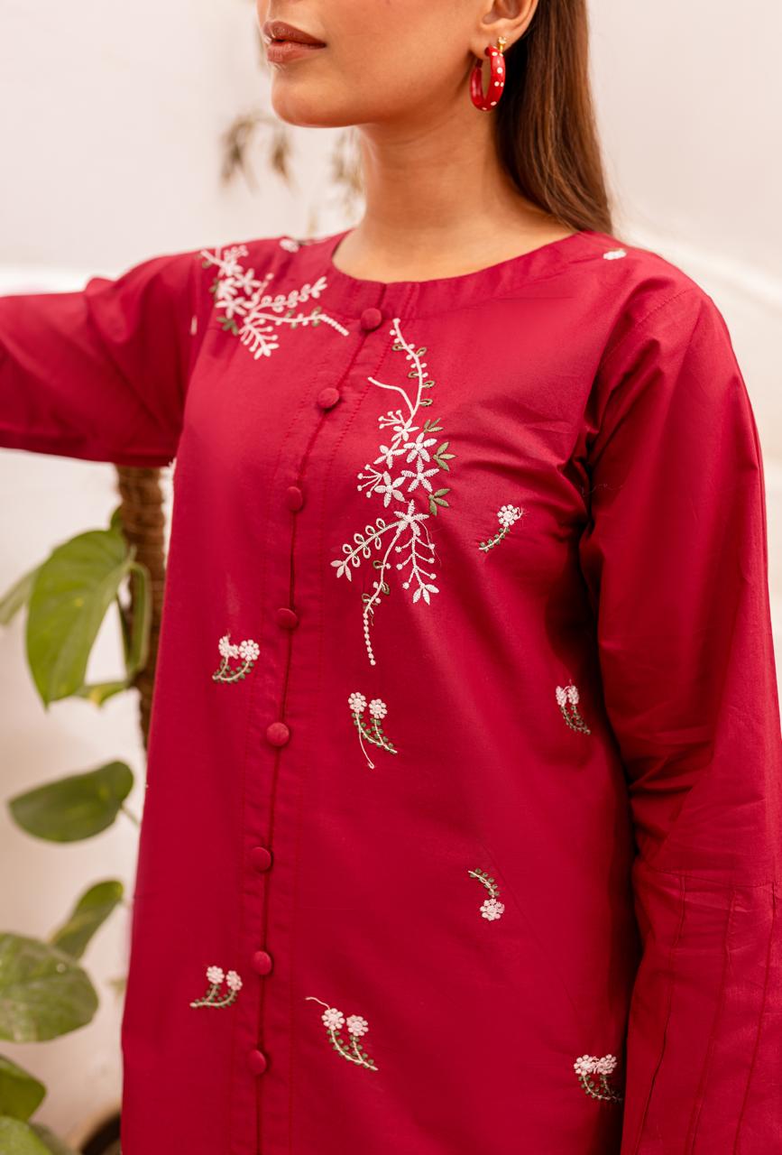 Lawn 2PC Embroidered Dress-1045