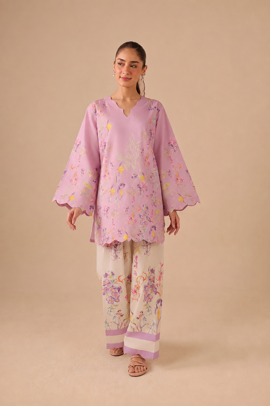 2PC Summer Lawn Dress - 44255