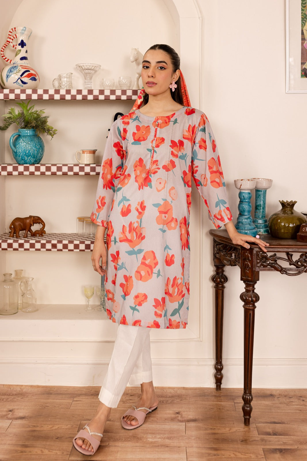 1PC Printed Kurta - PK41