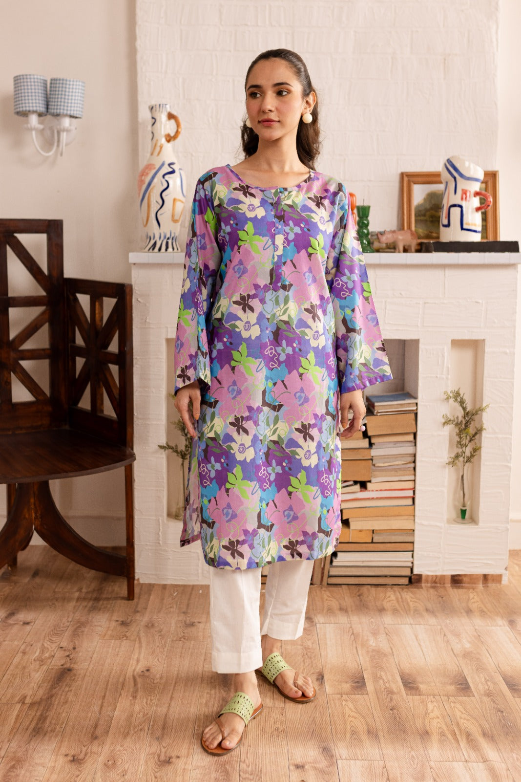 1PC Printed Kurta - PK26