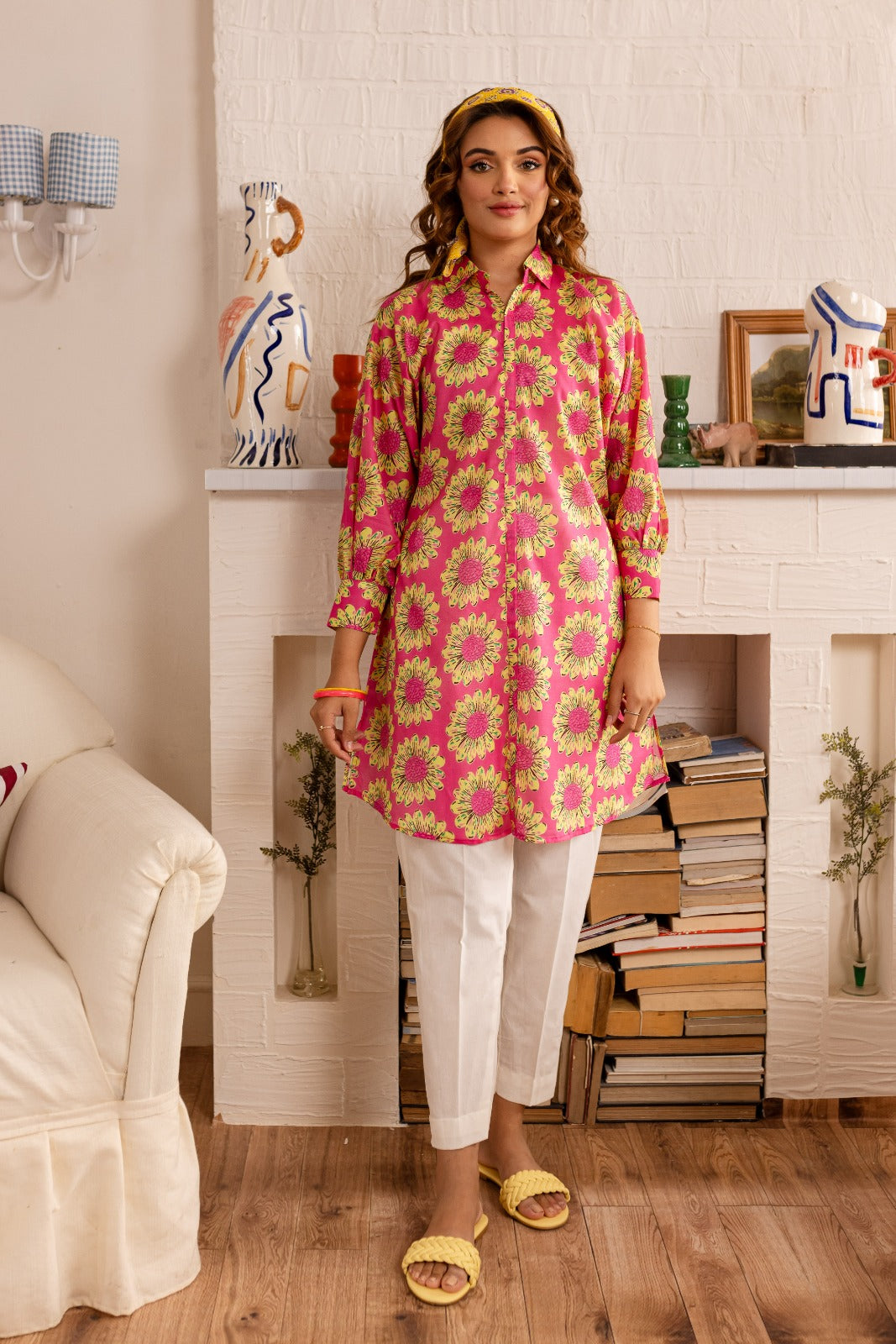 1PC Printed Kurta - PK49