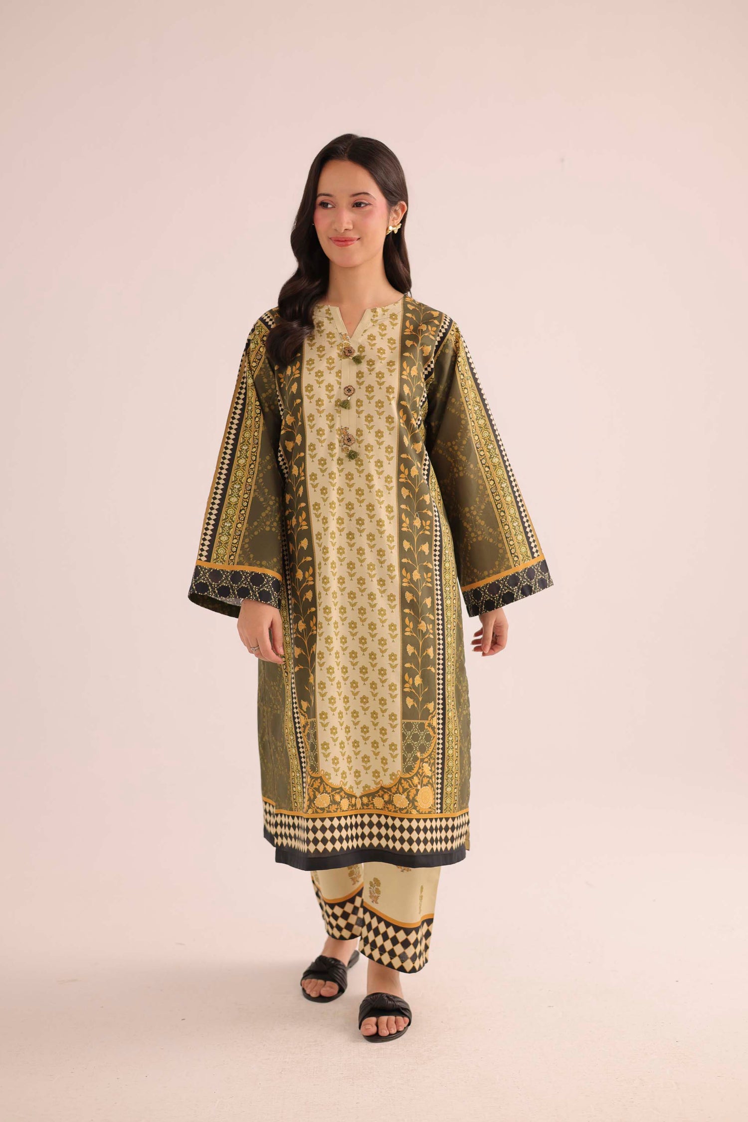 2PC Summer Lawn Dress- PRT L42735