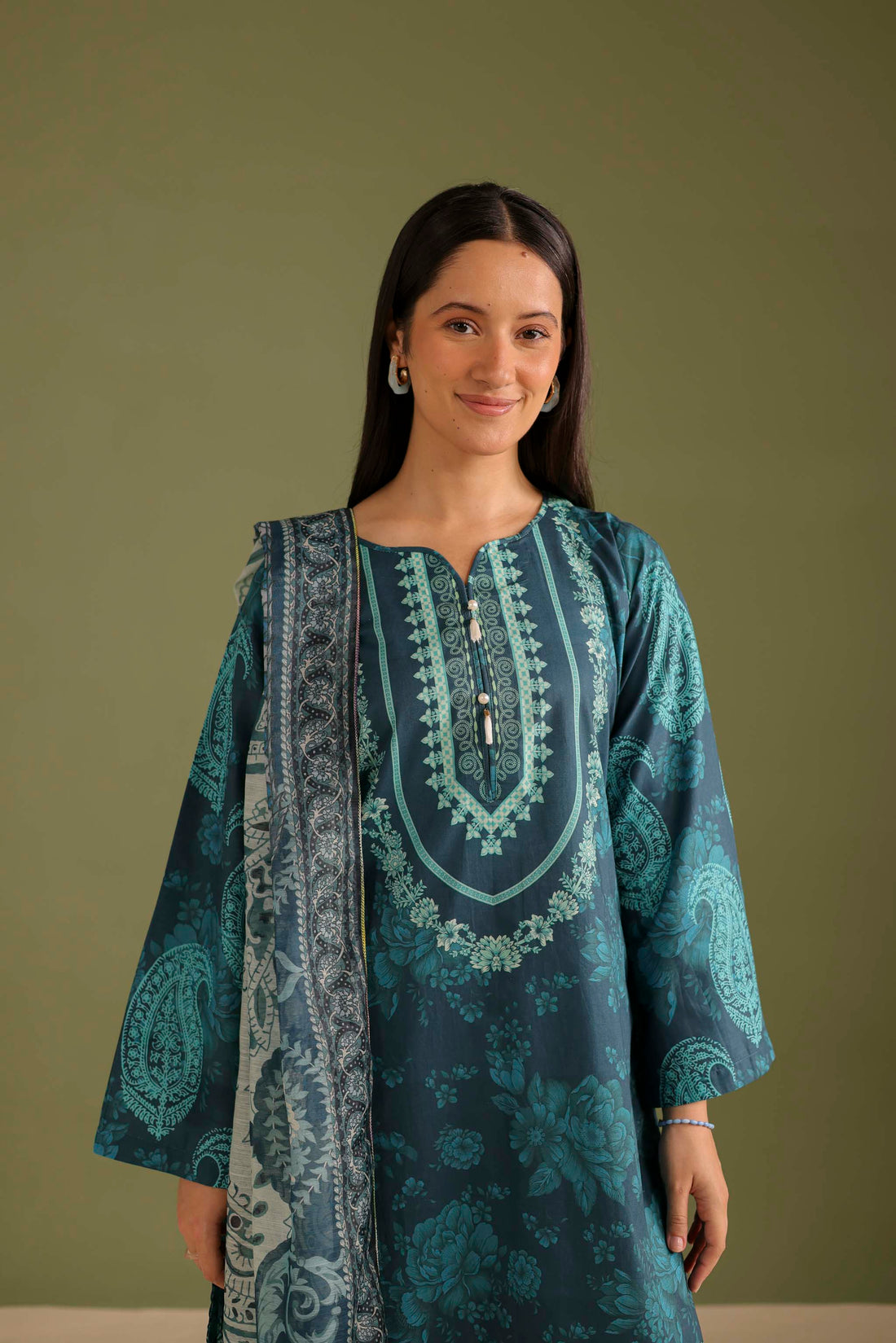 3PC Printed Lawn Suit - 42683