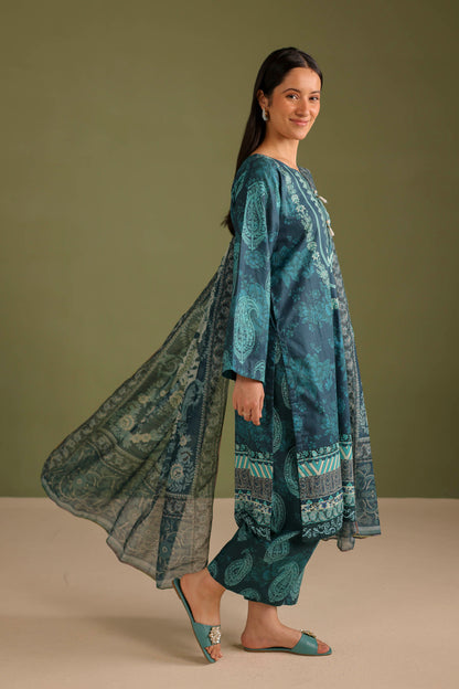 3PC Printed Lawn Suit - 42683