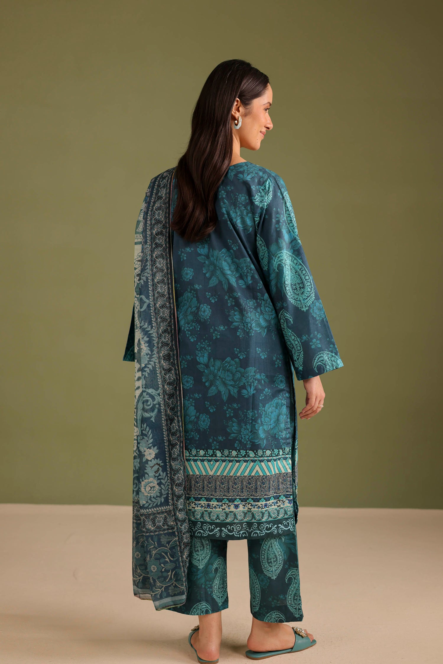 3PC Printed Lawn Suit - 42683