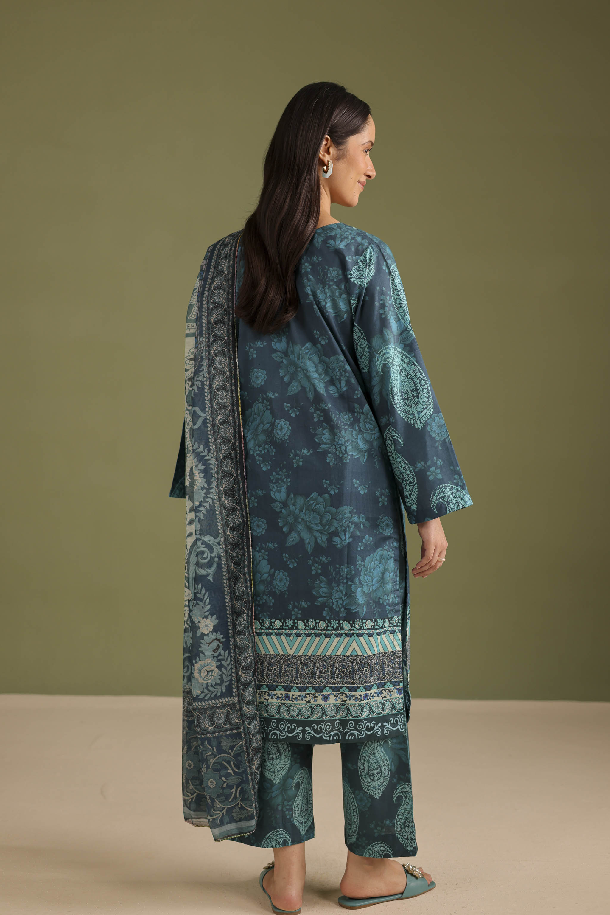3PC Printed Lawn Suit - 42683
