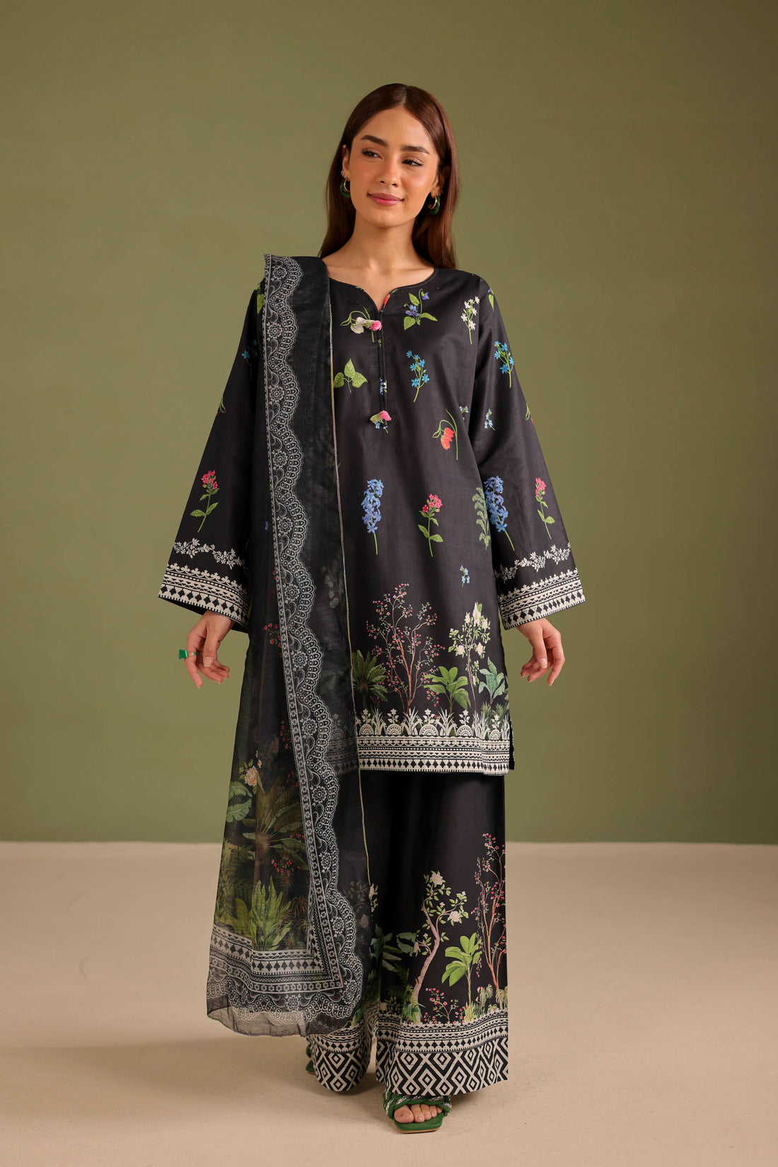 3PC Printed Lawn Suit - 42716