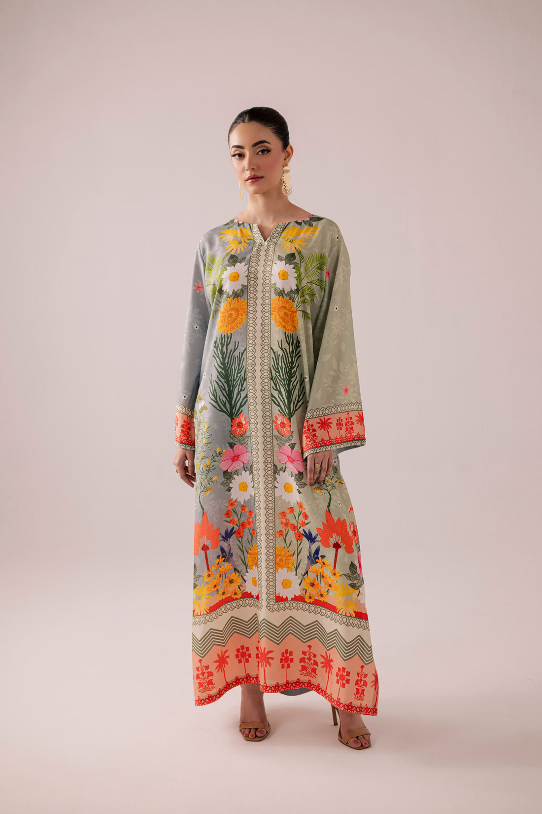 KF33 - Printed Kaftaan