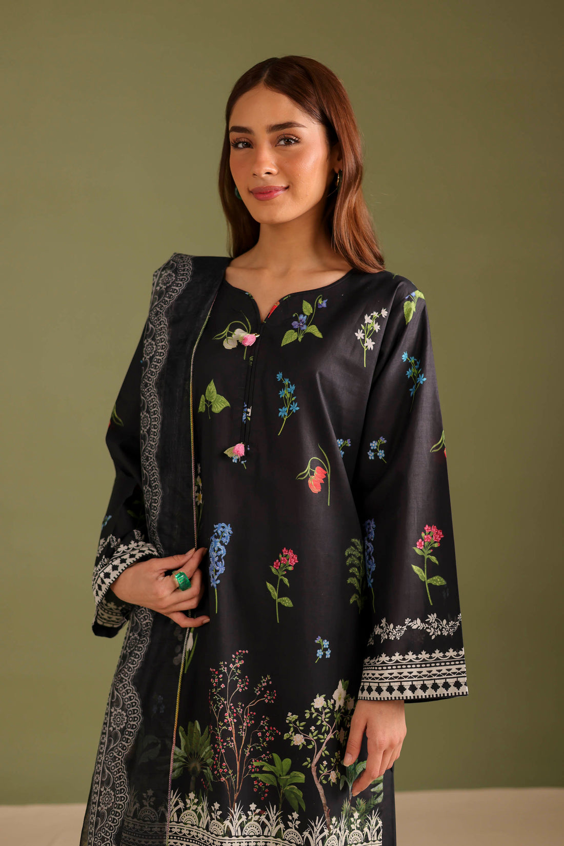 3PC Printed Lawn Suit - 42716