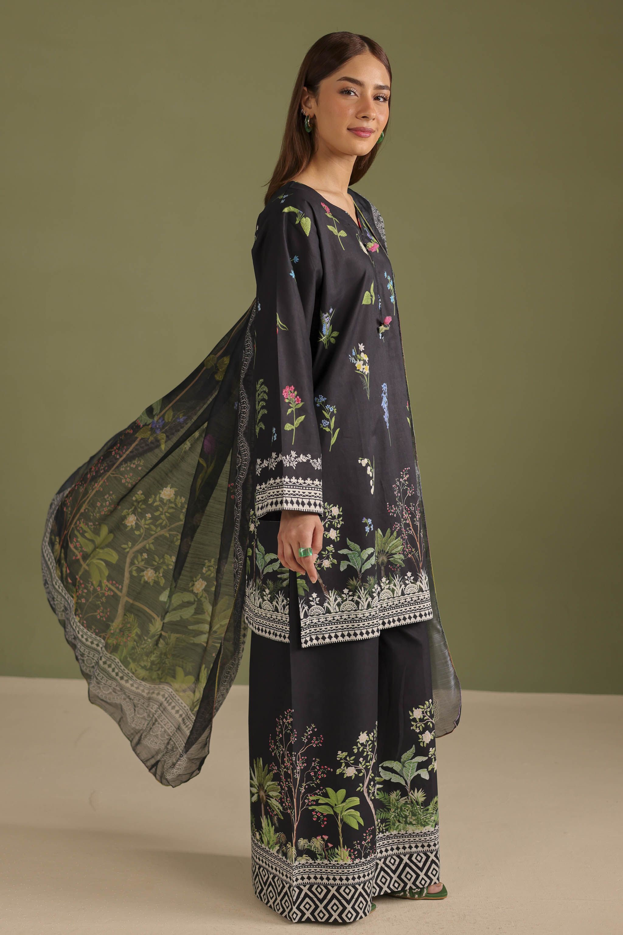 3PC Printed Lawn Suit - 42716